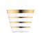 Clear with Gold Stripes Round Disposable Plastic Party Cups - 9 oz. (240 Cups)